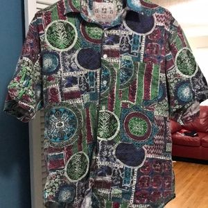 Vintage button down pattern shirt